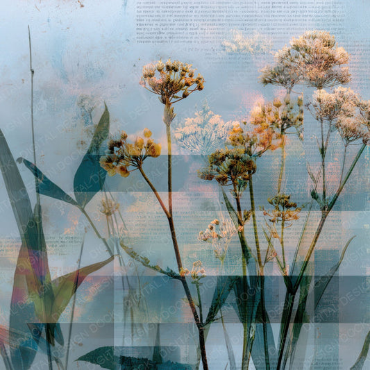 Wild Blur Stem Digital Paper Pack (DDD004415)