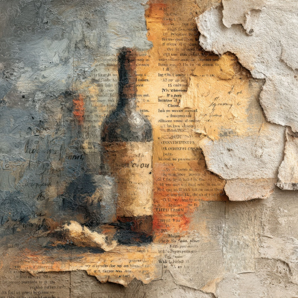 Wine Weather Collage Digital Paper Pack (DDD004438)