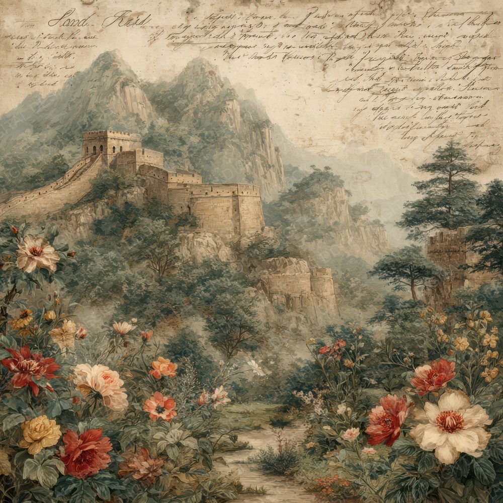 World Wonders Landmark Great Wall Digital Paper Pack (DDD007805)