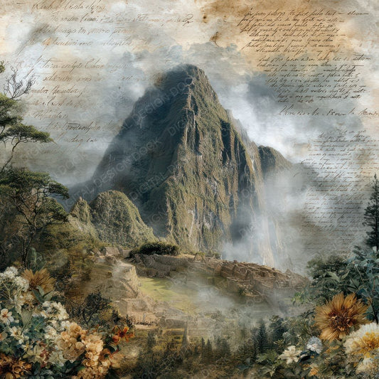 World Wonders Landmark Machu Picchu Digital Paper Pack (DDD007806)