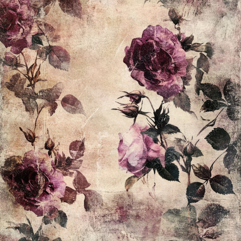 Worn Velvet Roses Digital Paper Pack (DDD004478)