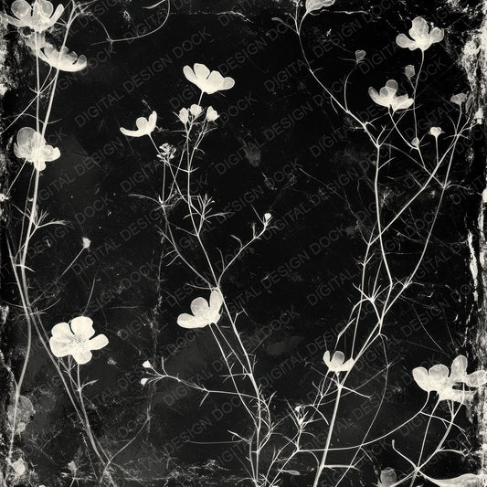 Xray Floral Film Digital Paper Pack (DDD004484)