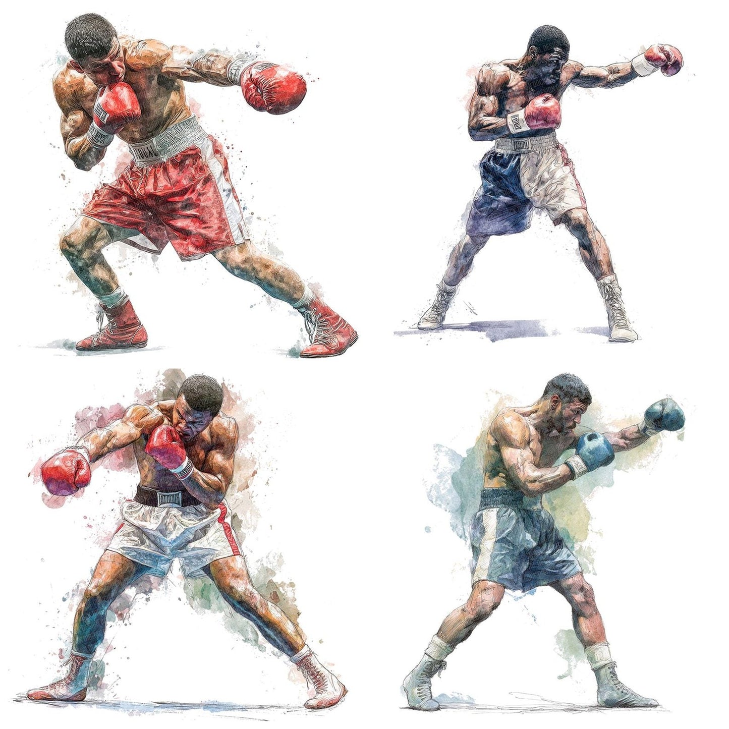 Boxer Punch Clipart Set (DDD004764)