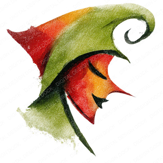 Abstract Elf Face Clipart Set (DDD004520)