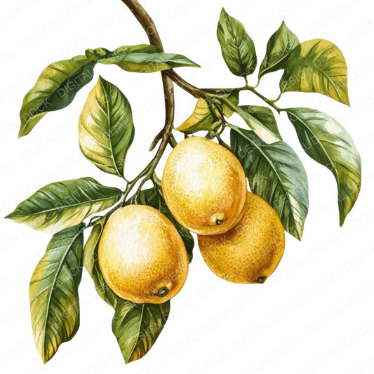 Amalfi Lemons fussy cut sheet in A4 format showing all 12 designs on one printable page