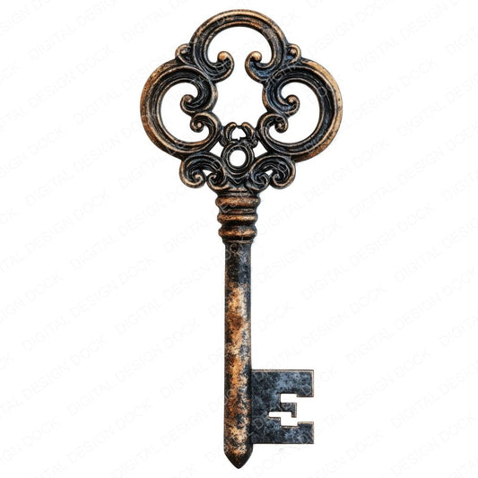Antique Key Clipart Set (DDD004584)