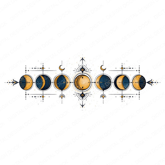 Boho Celestial Design Clipart Set (DDD014465)