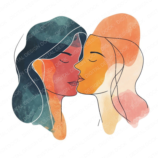 Boho Face Line Art fussy cut sheet in A4 format showing all 12 designs on one printable page