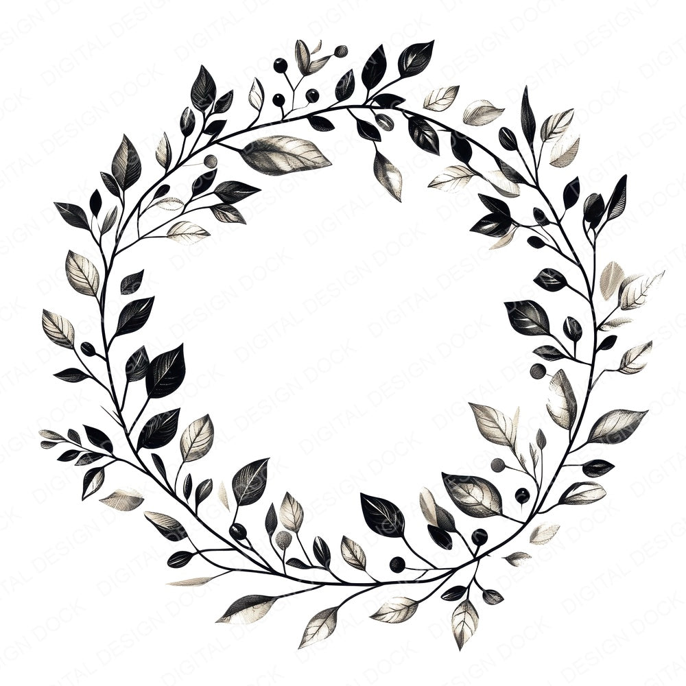 Botanical Wreath Fussy Cut Sheets (DDD009141)