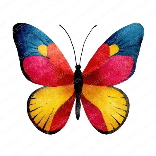 Butterfly Illustration Clipart Set (DDD008688)