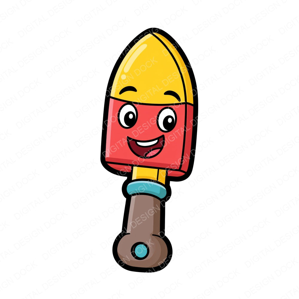 Cartoon Garden Tool Character Fussy Cut Sheets (DDD014486)