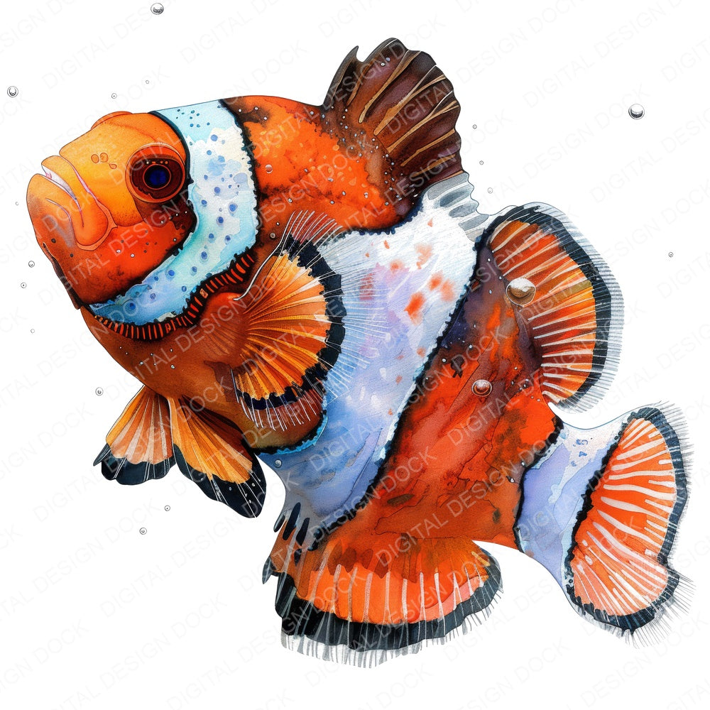 Colourful Clownfish Clipart Set (DDD004994)