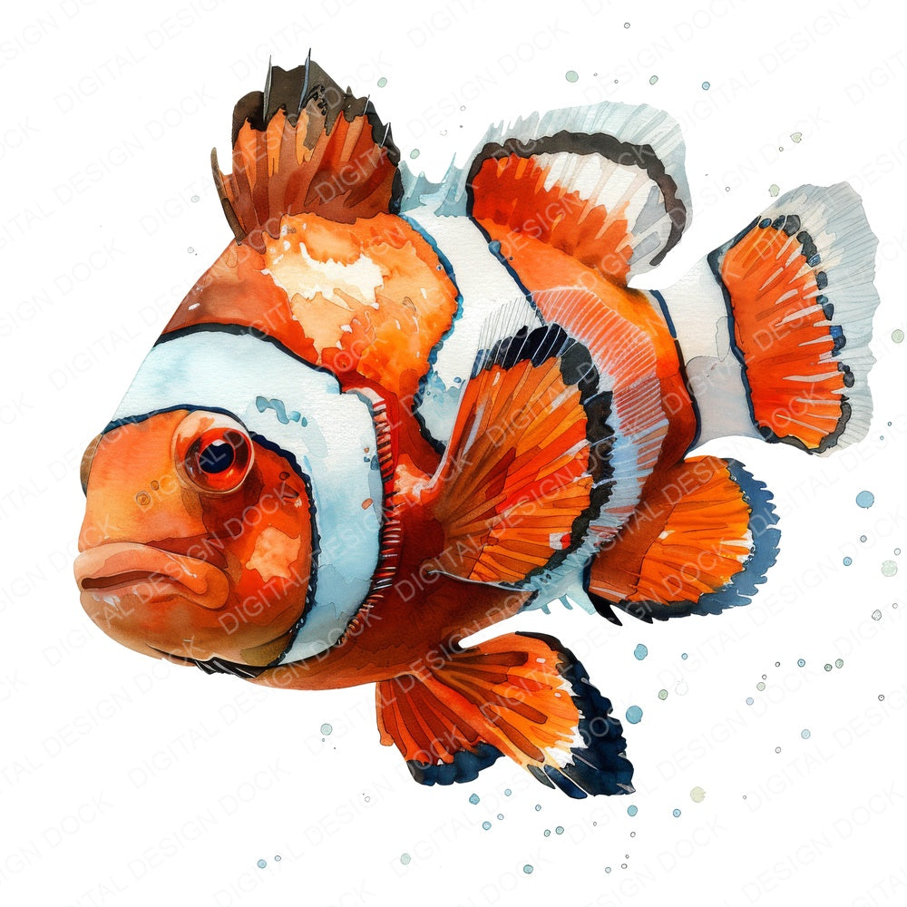 Colourful Clownfish Fussy Cut Sheets (DDD009370)