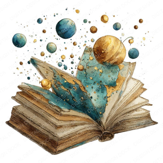 Cosmic Storybook Clipart Set (DDD005013)