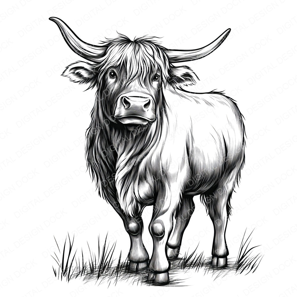 Cow Colouring Book Page fussy cut sheet in A4 format showing all 12 designs on one printable page