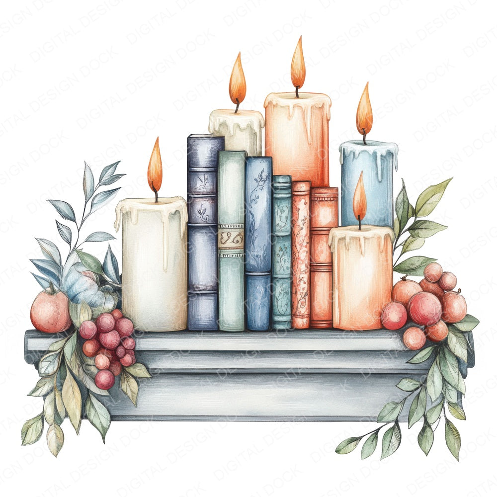 Cozy Mantel Fussy Cut Sheets (DDD009396)
