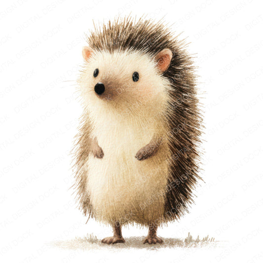Cute Little Hedgehog Clipart Set (DDD008233)