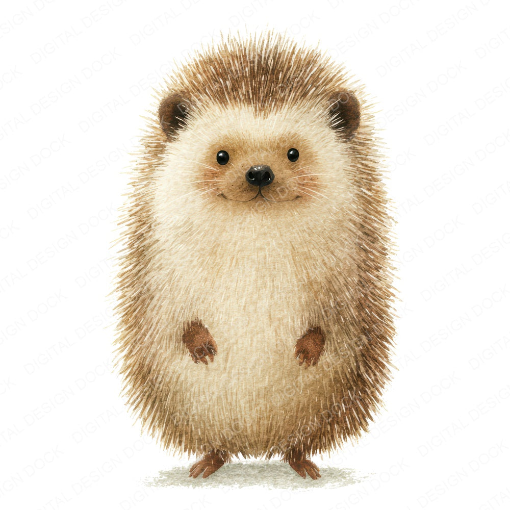 Cute Little Hedgehog Clipart Set (DDD008233)