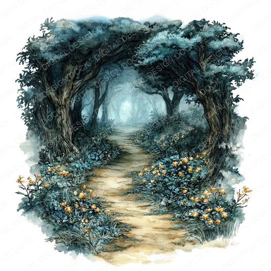 Enchnated Magical Forest Clipart Set (DDD005178)