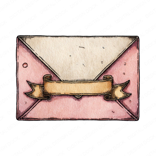 Envelope Front Banner fussy cut sheet in A4 format showing all 12 designs on one printable page