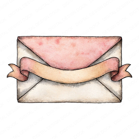Envelope Front Banner fussy cut sheet in US Letter format showing all 12 designs on one printable page