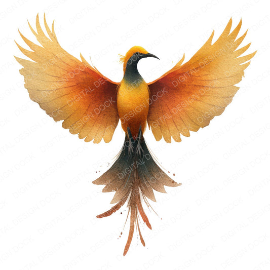 Exotic Bird Of Paradise Clipart Set (DDD008210)