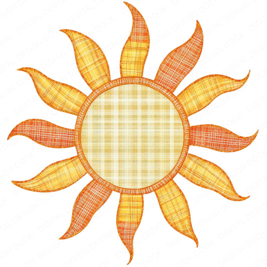 Fabric Sunshine Burst fussy cut sheet in A4 format showing all 12 designs on one printable page
