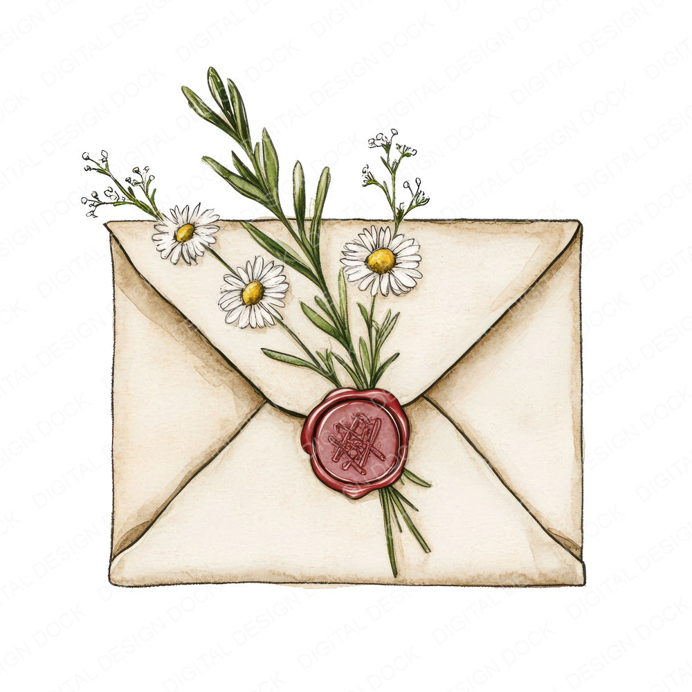 Floral Tied Envelope fussy cut sheet in A4 format showing all 12 designs on one printable page