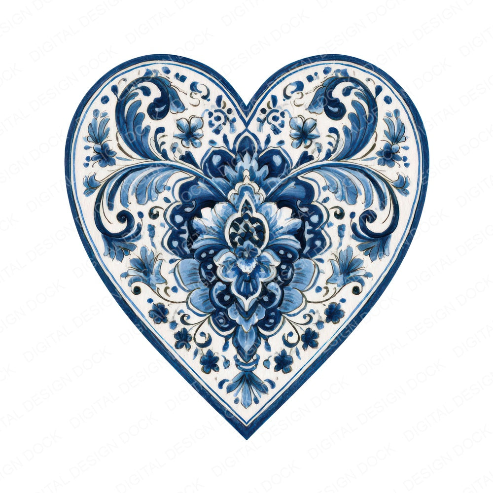 Folk Art Heart Clipart Set (DDD013688)