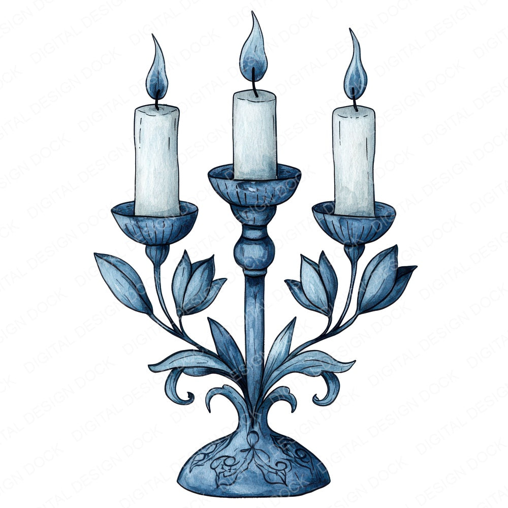 Folk Candle Holder fussy cut sheet in A4 format showing all 12 designs on one printable page
