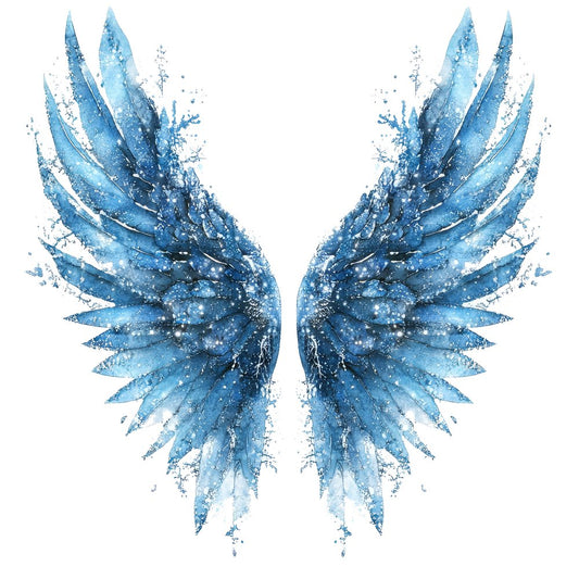 Frozen Crystal Angel Wings Clipart Set (DDD005659)