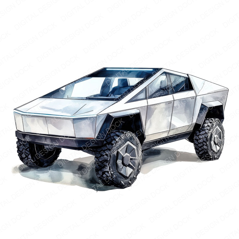Futuristic Car fussy cut sheet in A4 format showing all 12 designs on one printable page