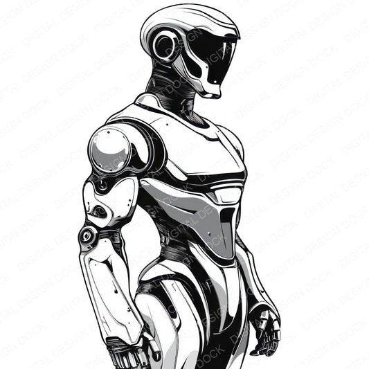 Futuristic Robot Clipart Set (DDD005677)