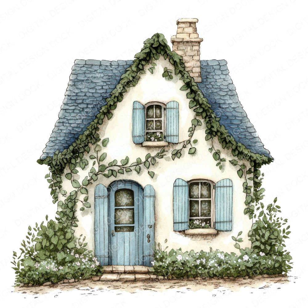Ivy Roof Cottage Fussy Cut Sheets (DDD010262)