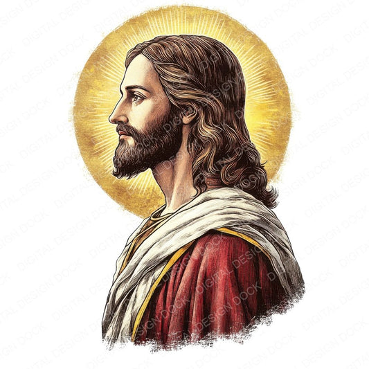 Jesus Christ Side View Clipart Set (DDD005898)