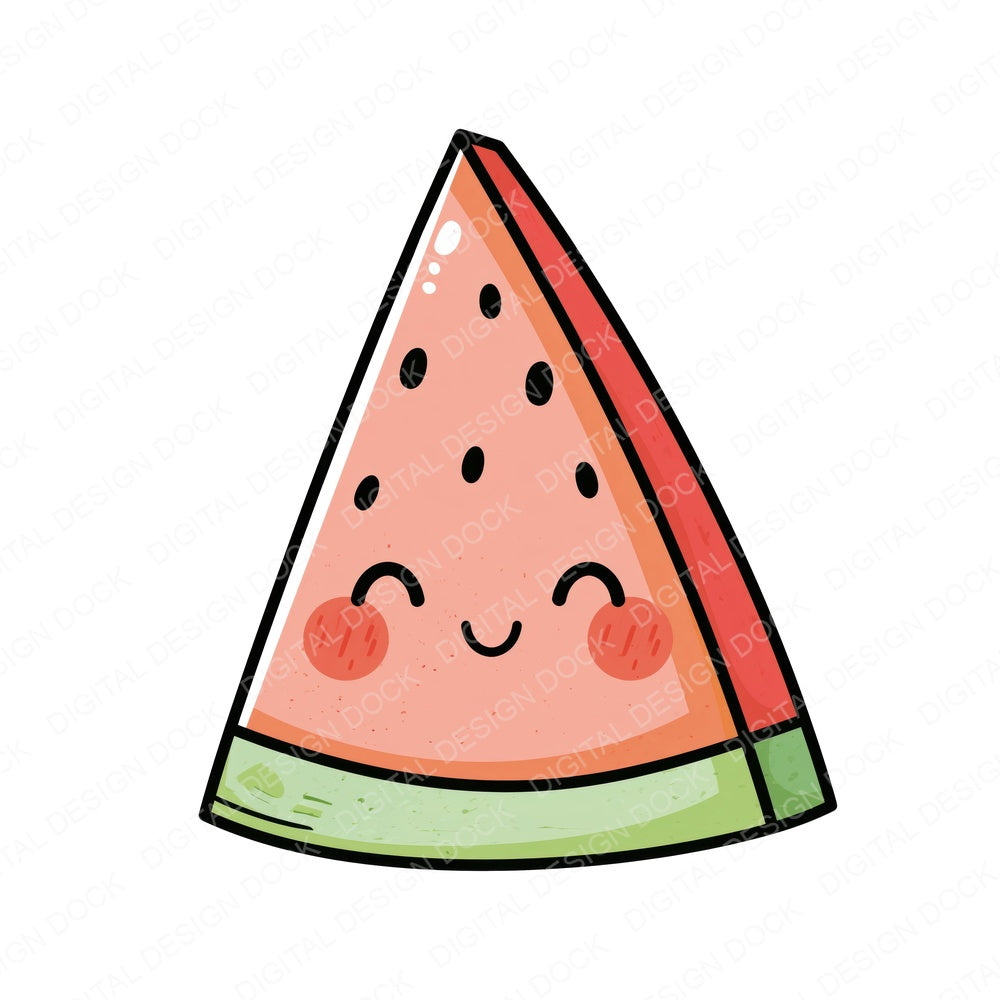 Kawaii Fruit Character Fussy Cut Sheets (DDD014488)