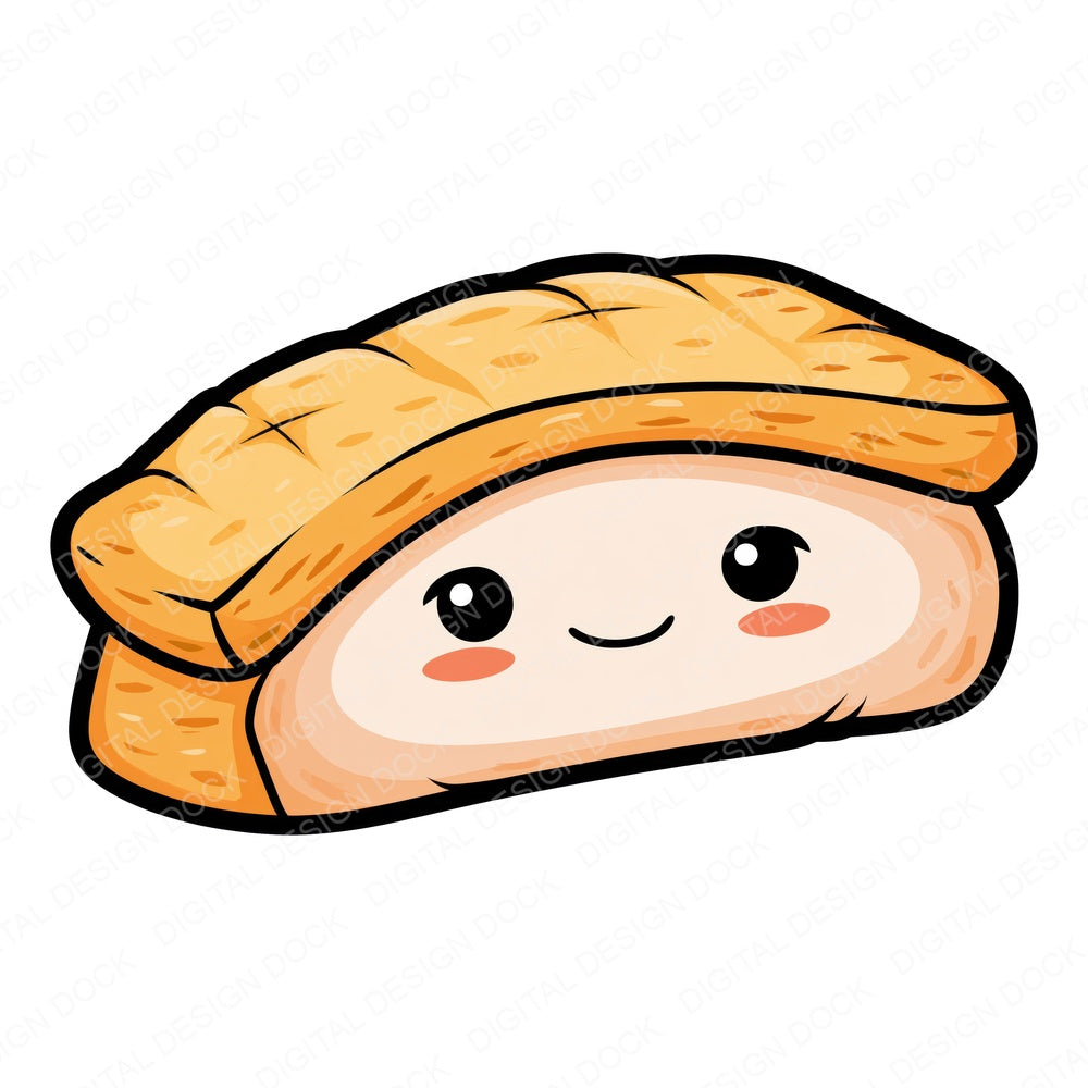 Kawaii Sushi Character Fussy Cut Sheets (DDD014490)