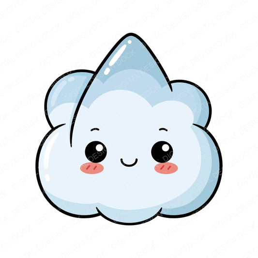 Kawaii Weather Character Clipart Set (DDD014471)