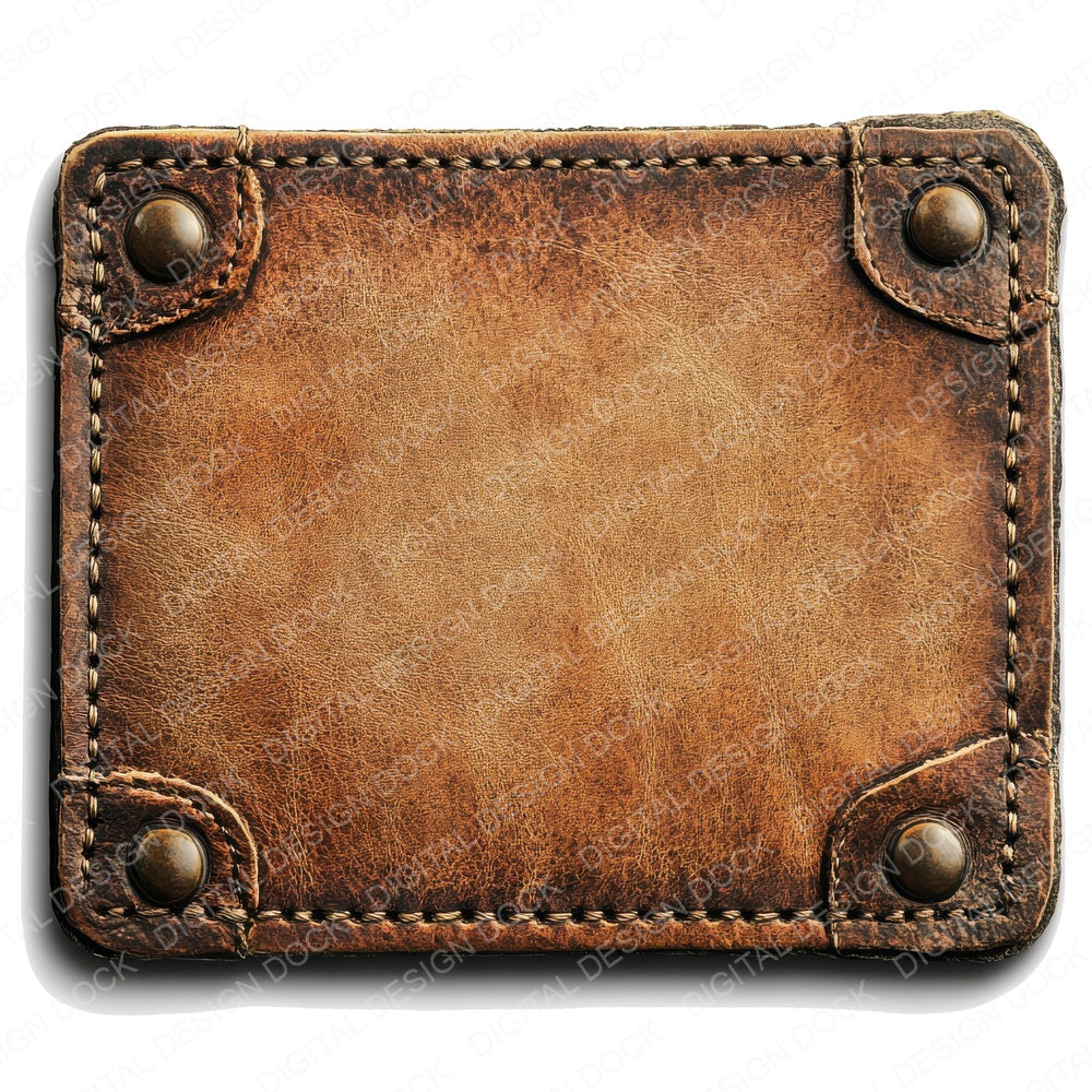 Leather Tag Sign B fussy cut sheet in A4 format showing all 12 designs on one printable page