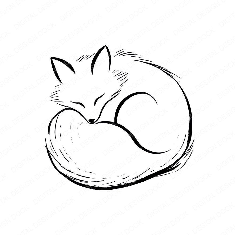 Line Art Animal Fussy Cut Sheets (DDD014492)