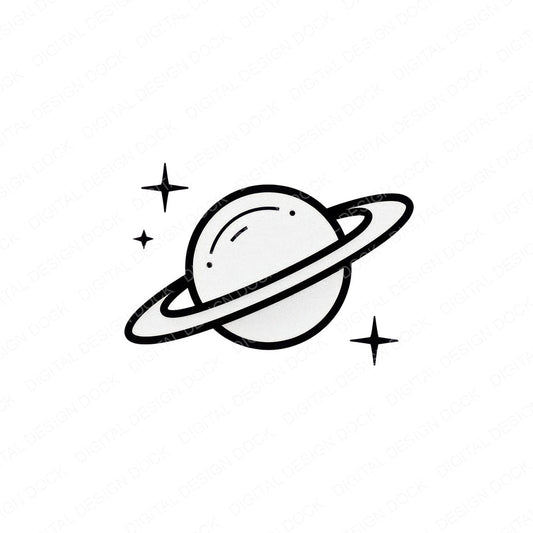 Line Art Celestial Clipart Set (DDD014473)
