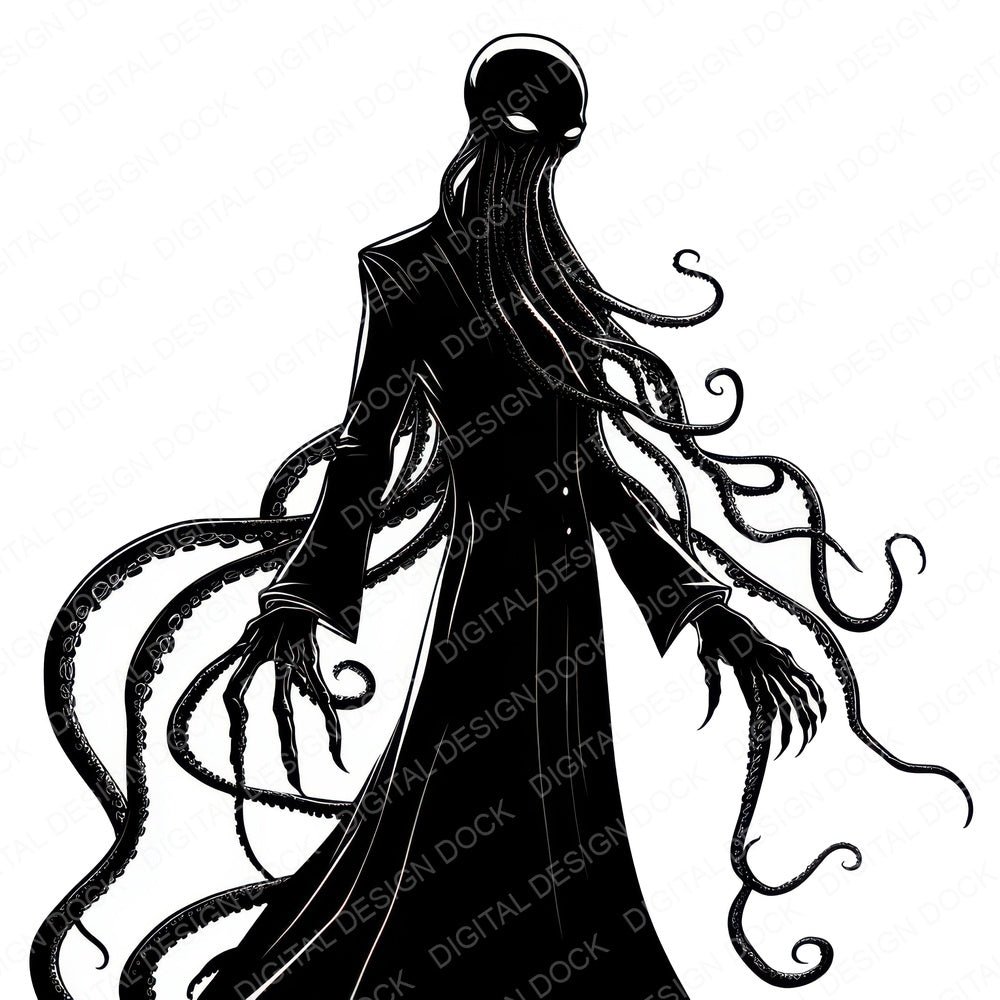 Lovecraftian Character fussy cut sheet in A4 format showing all 12 designs on one printable page
