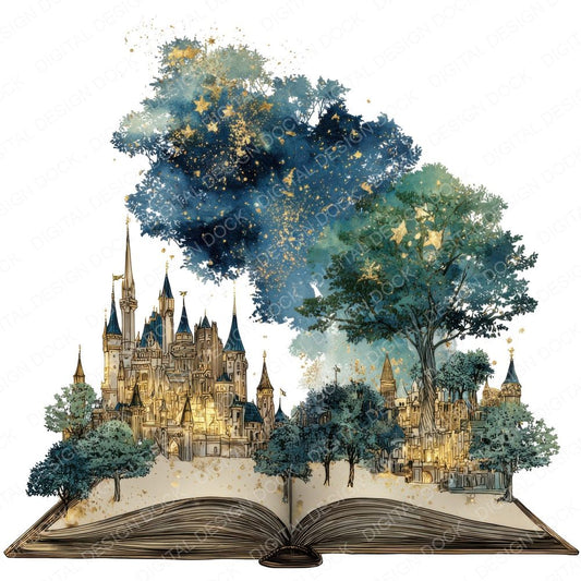 Magical World Open Book Clipart Set (DDD006003)