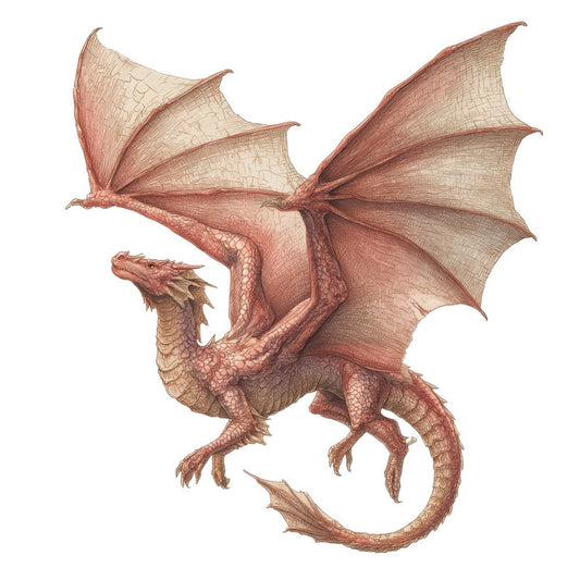 Medieval Flying Dragon Clipart Set (DDD006036)