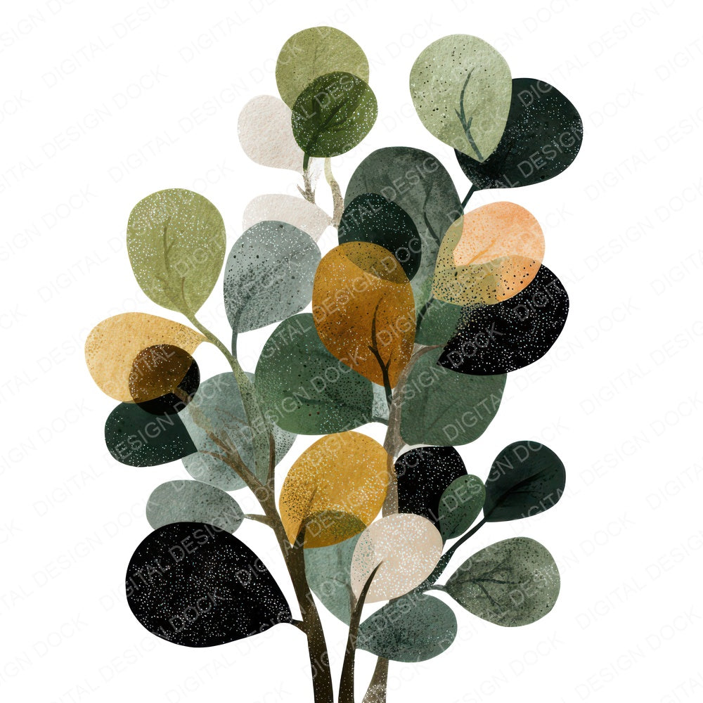 Minimal Shrub Clipart Set (DDD008286)