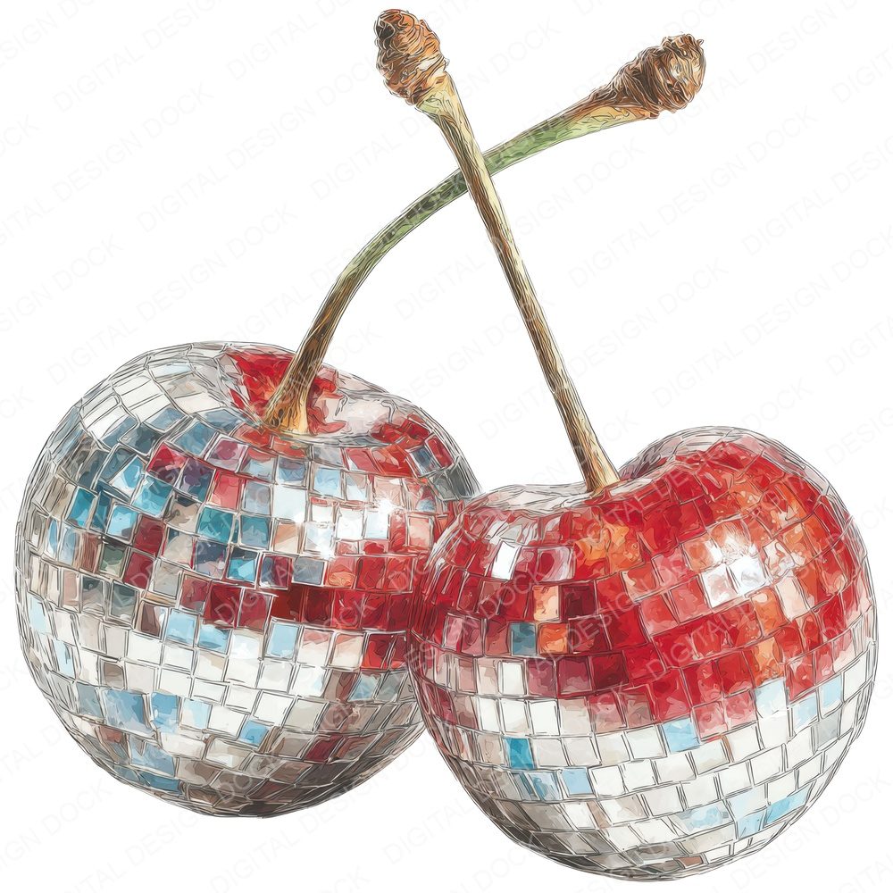Mirrorball Cherries Clipart Set (DDD006076)