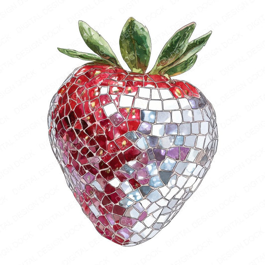Mirrorball Strawberry Clipart Set (DDD006079)