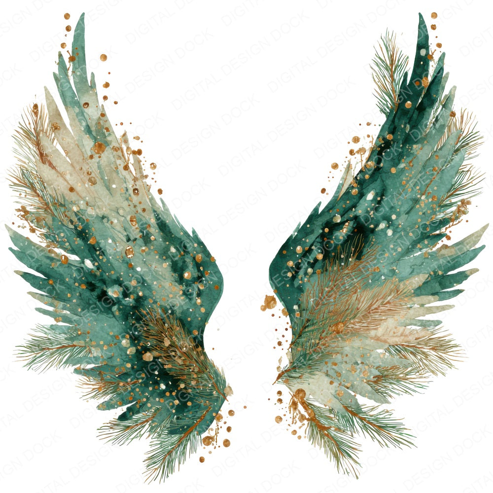 Pine Branch Fairy Wings Fussy Cut Sheets (DDD010671)