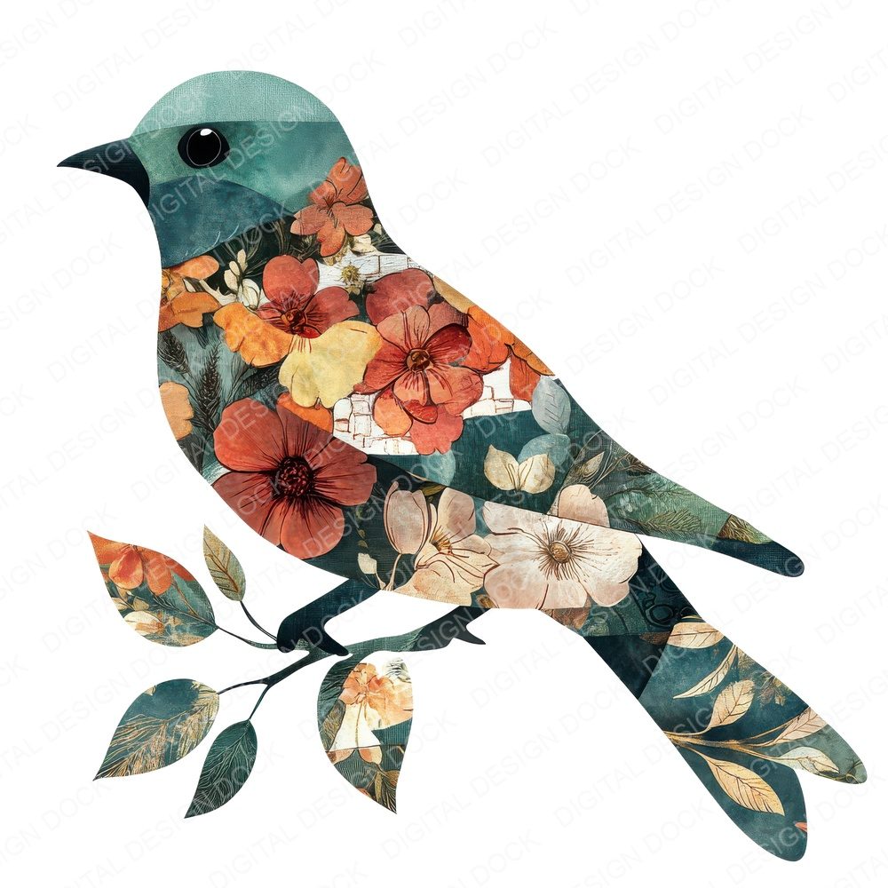 Quilt Pattern Bird Fussy Cut Sheets (DDD010746)