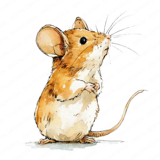 Realistic Baby Mouse Clipart Set (DDD013731)